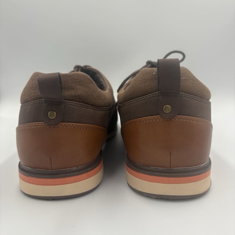 BRUNO MARC MEN'S, BROWN OXFORD DRESS SHOES SIZE 12 - Picture 3 of 7